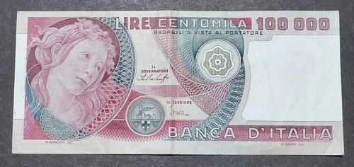 100000 lire botticelli - 100000,
