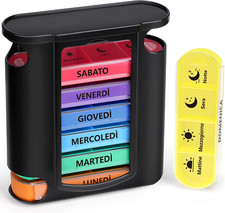 Opret Portapillole Settimanale ITALIANO, Portapillole Giornaliero Grande, Porta 