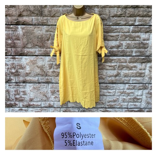 Abito estivo donna - giallo, raso