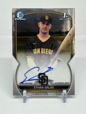 ETHAN SALAS 2023 BOWMAN CROMO #CPA-ESS 1° PROSPETTO AUTOGRAFO PADRES B
