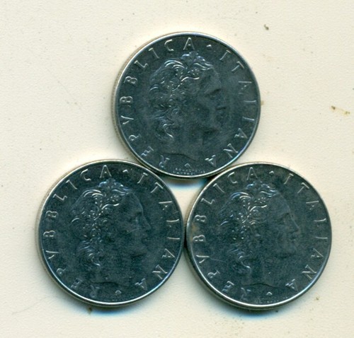 Different lire coins - 3,