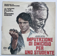 Ennio Morricone. Imputazione Di Omicidio Per Un Studente-VINILE,ALBUM, 1° STAMPA