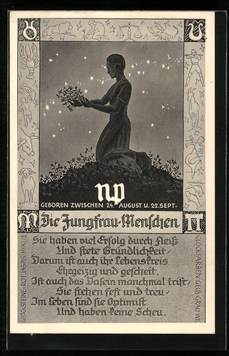 Die jungfrau menschen - ak, jungfrau-menschen,