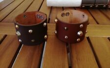 BRACCIALE PELLE CUOIO CON