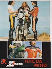 advertising Pubblicità-TUTE MOTO DAINESE  1977- MOTOSPORT VINTAGE ADVERTISING