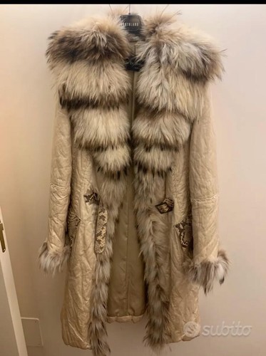 Piumino collo volpe - piumino,