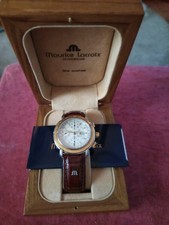 cronografo Maurice Lacroix acciaio e oro 18 carati, quadrante in madreperla 