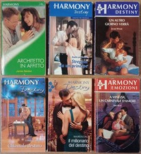 6 libri Harmony  Destiny Jolly Emozioni lotto romanzi rosa