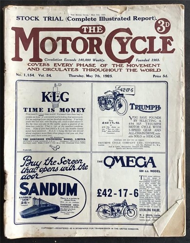 The motor cycle magazine - motor, 7