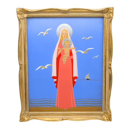 Stampa pochoir madonna - stampa, e