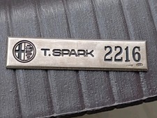 Targhetta alfa romeo 75 T.SPARK allestimento sportivo numerato del 1991