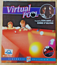 VIRTUAL POOL VIDEOGIOCO PC IBM BIG BOX VINTAGE RETROGAME