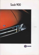 Catalogue Brochure SAAB 900 1992 AM 1993 Belgique en français
