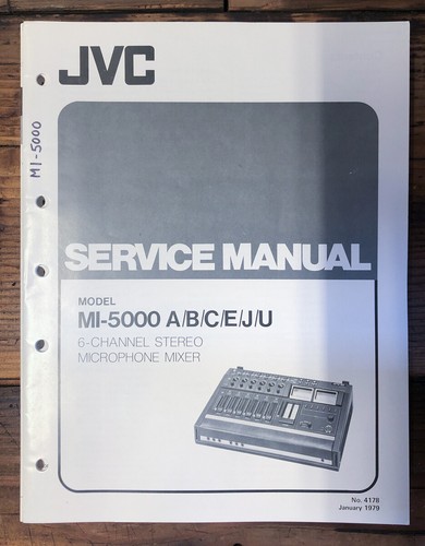 Jvc 5000 mixer manuale di - jvc,