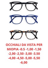 Occhiali da vista per miopia uomo e donna graduati con lenti antiriflesso nero 2