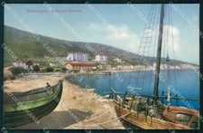 Montenegro Crna Gora Antivari Vecchia Stari Bar Spiaggia Barca cartolina RT7100