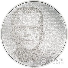 FRANKENSTEIN Typefaces 1 oz moneta argento 5$ Isole Cook 2023
