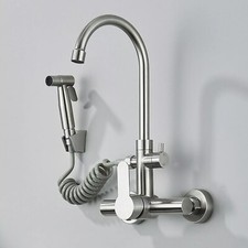 Rubinetto da cucina a parete Miscelatore da cucina a 360° con pistola a spruzzo