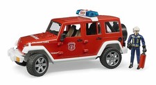 Jeep WRANGLER UNLIMITED Rubicon Pompieri con vigile del fuoco, luci e suoni  Bru