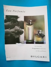 RITAGLIO DI GIORNALE CLIPPING PUBBLICITA' BULGARI PROFUMO DA COLLEZIONE - (141)