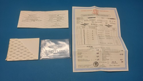 Breitling libretto garanzia - libretto,