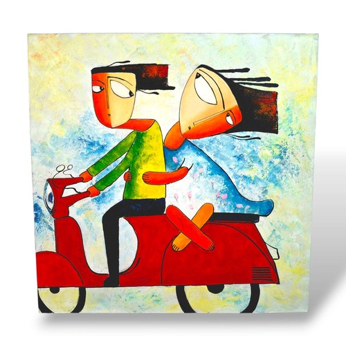 Quadro etnico acrilico - su, tela
