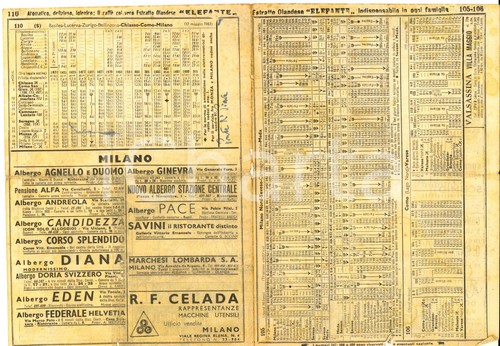1943 ww2 orario ferrovie linee - ww2,