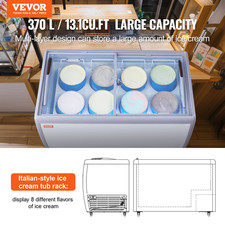Vevor 370l vetrina gelato - 370l,