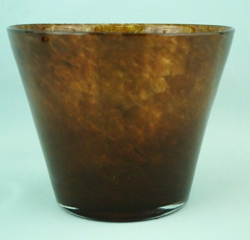 Vaso vetro soffiato maculato