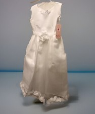 Abito bambina fiori bianco tg