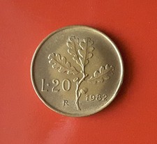 20 LIRE 1982 ERRORE - BORDO