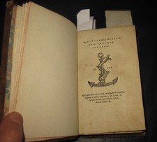 1519 Ciceronis Orationum Volumen tertium Aldo Manuzio Iacopo Sadoleto raro