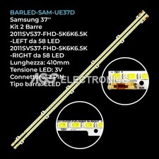 KIT 2 BARRE STRIP 58 LED TV