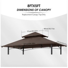 Tettoia di ricambio per gazebo