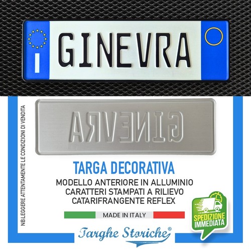 Targa auto anteriore - auto,