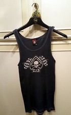 undershirt CANOTTA NERA DEATH OR GLORY ROCK A BILLY PSYCHOBILLY TAGLIA M