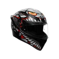 CASCO AGV integrale K1 S E2206 LYZARD MATT BLACK/GREY/RED  E2206 new 2025