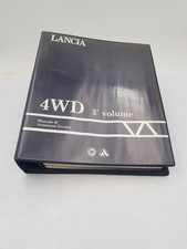 Manuale officina Lancia Dedra Integrale 4WD 2000 cc Lancia 4WD 3° volume ed 1990