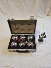 Set di 6 palline da bocce/petanque/boules con jack e custodia portatile
