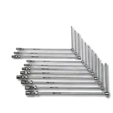 SERIE KIT CHIAVI A T Con Snodo Snodabile Con Manico Scorrevole 7-15 MM 9 Pezzi