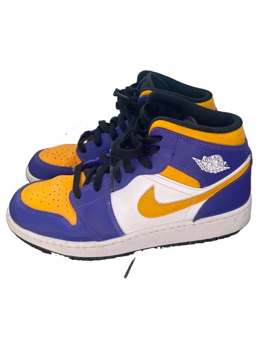 Nike air jordan mid lakers - air,