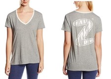 T-shirt maglietta Zumba SAFARI scollo a V - grigio tuono ~ media e grande ~ spedizione gratuita!