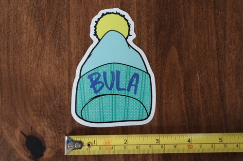 Bula ski hat toque sticker - bula,