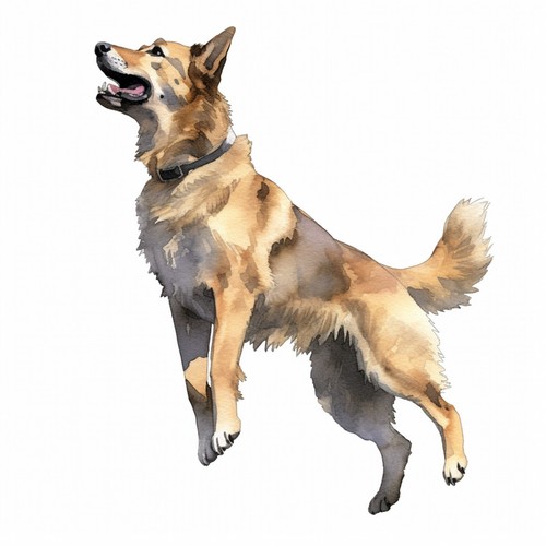 Adesivi auto cane pastore - 2,