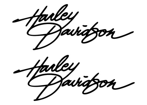 Coppia adesivi stile harley - adesivi,