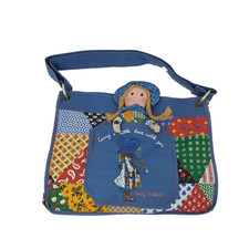 BORSA VINTAGE KNICKERBOCKER HOLLY HOBBY PATCHWORK TOTE BAG BORSETTA CON BAMBOLA