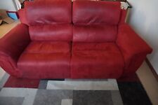 Divano Poltrone e sofà, alcantara rosso due posti con recliner elettrico