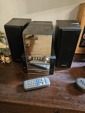 Stereo panasonic SA-PM27 con specchio e casse di design nero