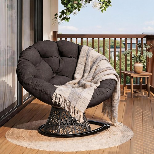 Poltrona girevole papasan - xl,