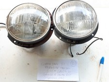 Coppia Fari Ant.di Profondità Marc.Siem Completi Di Cornice E Calotta Post.Epoca